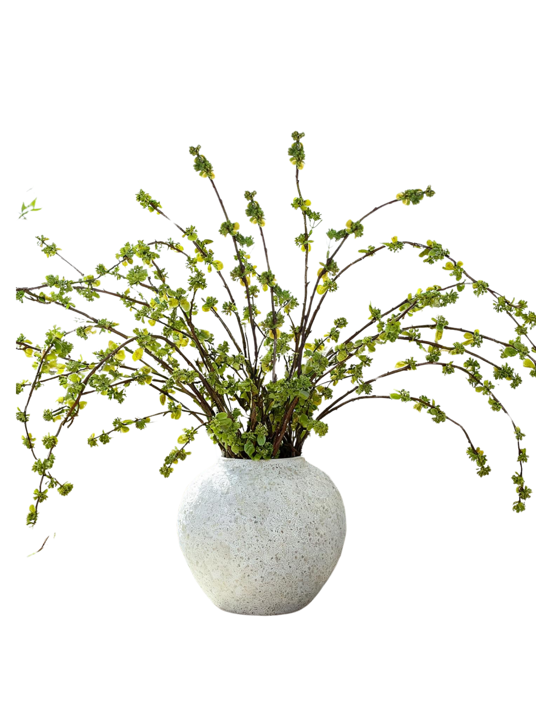 FAUX STEMS, GREEN BUDS FOR DECOR IN KITCHEN OR ON A TABLE