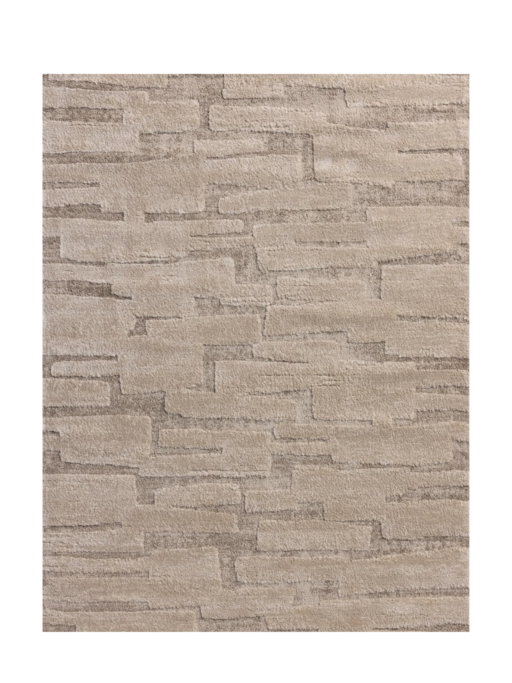 MODERN BEIGE RUG FOR LIVING OR DINING ROOM DESIGNER LOOK FOR LESS