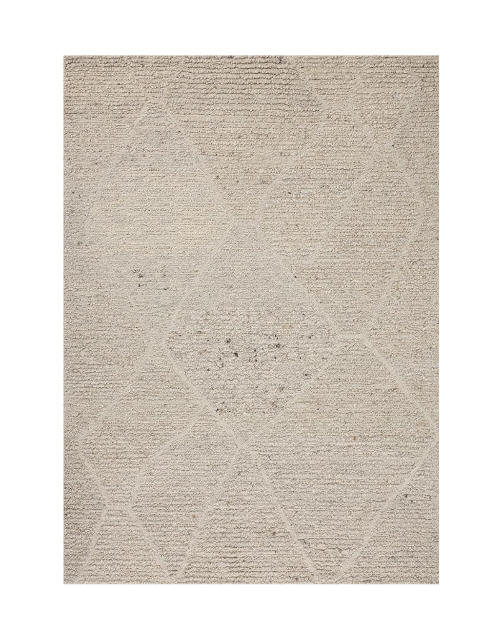 Beige carpet with a diamond-shaped pattern.