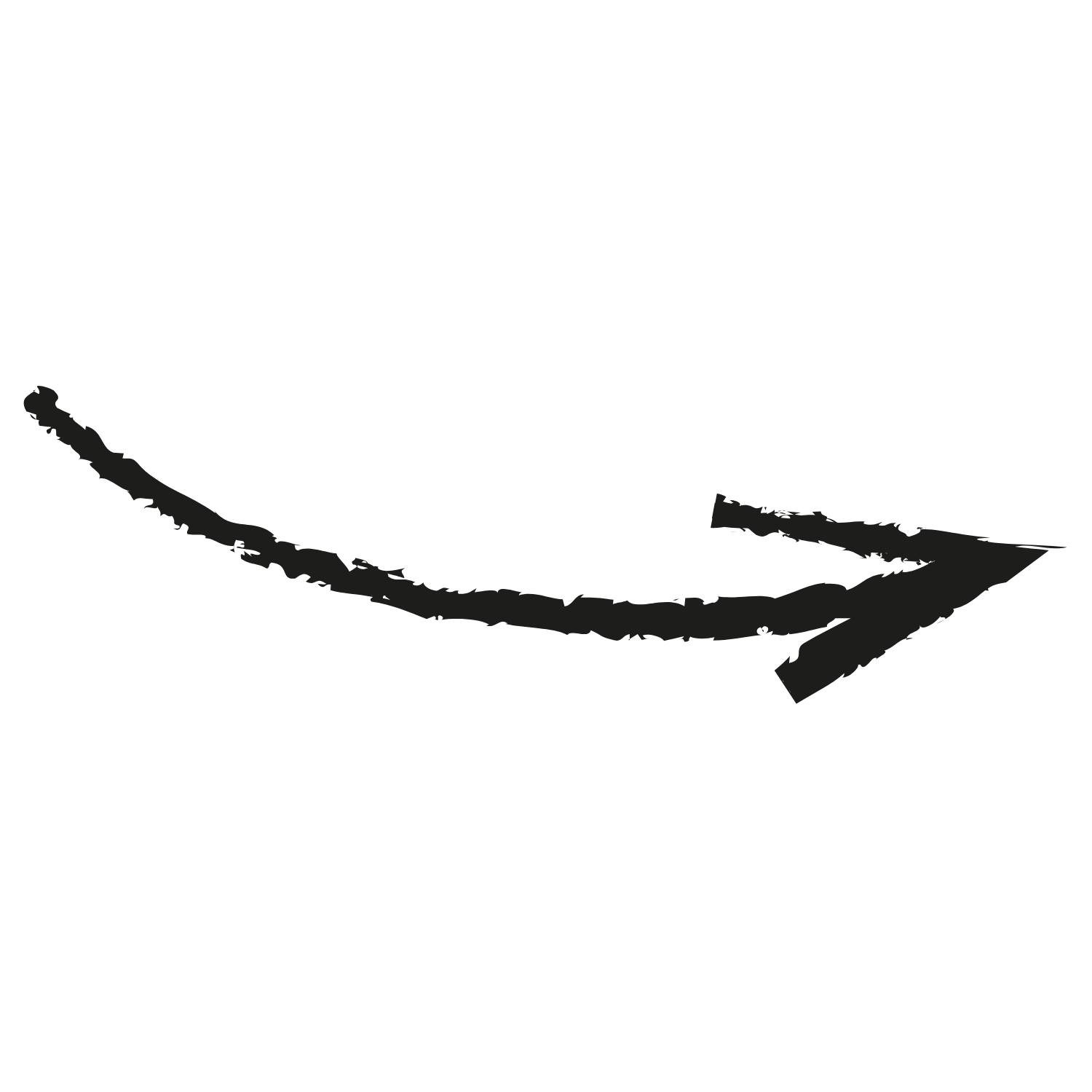 Black silhouette of a curved and elongated object resembling a boomerang or a sickle.