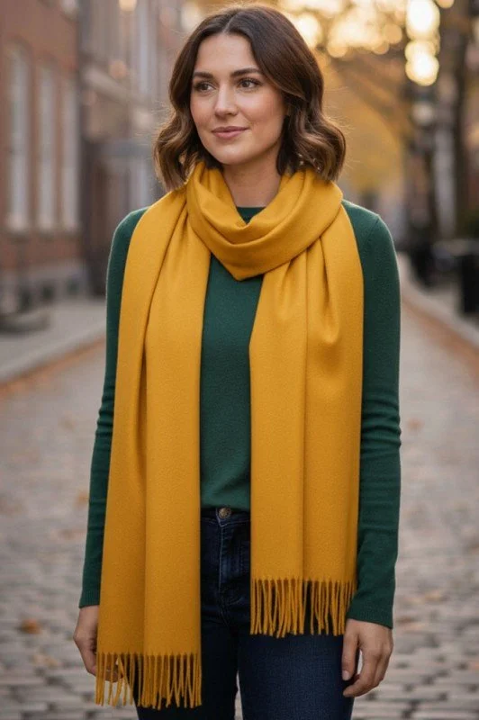 Mustard Shawl Photo with woman.JPG