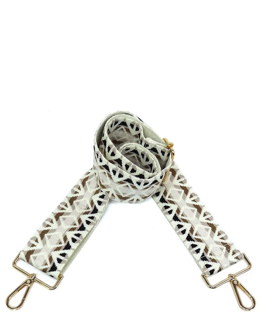 2 Inch Wide Aztec Tribal Pattern Guitar Crossbody Purse Strap