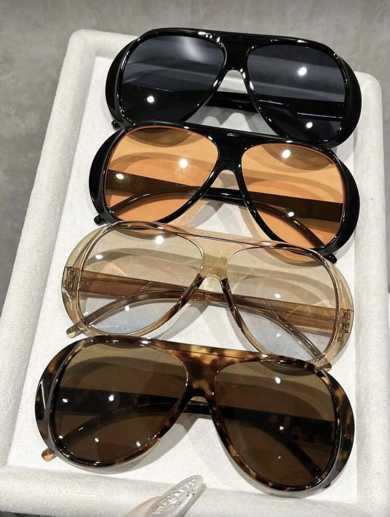 Oversized Aviator Frame Fashion Fashion Glasses