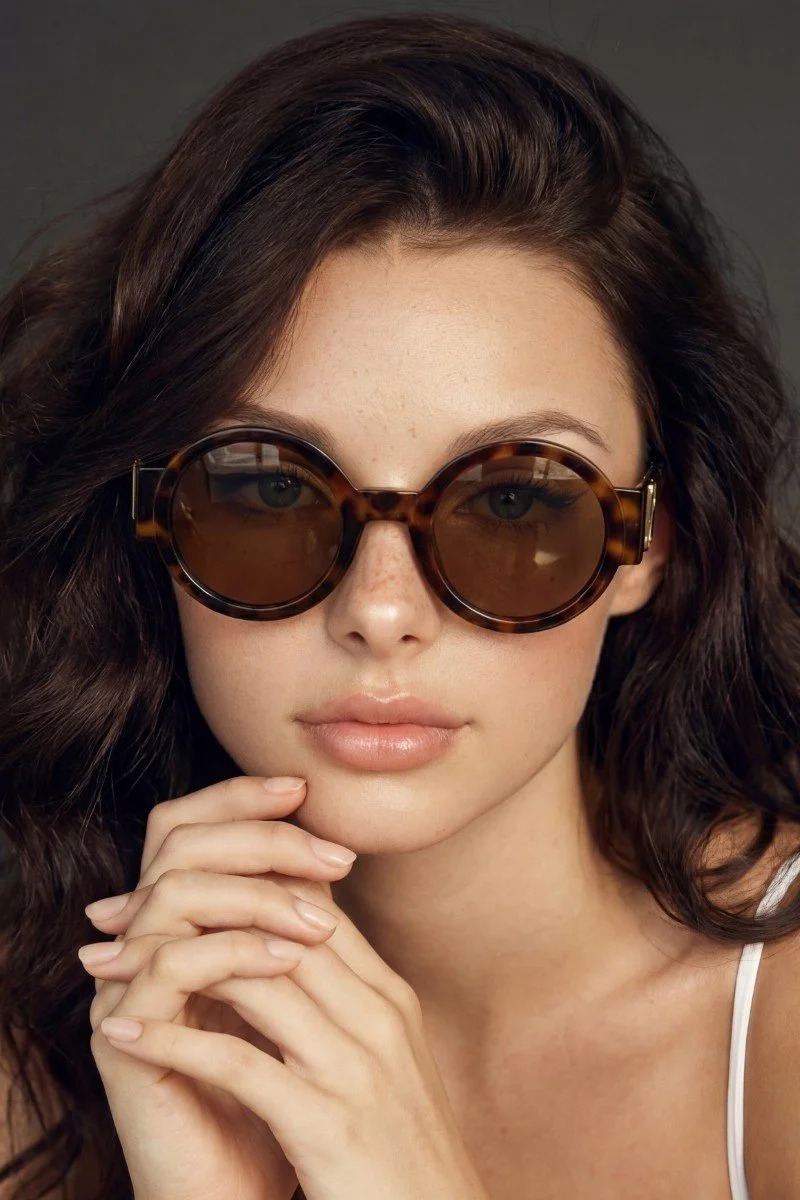 Round Acetate Sunglasses