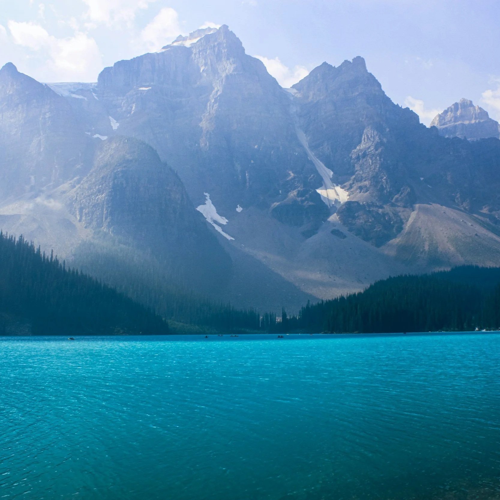 Ocean and mountain range