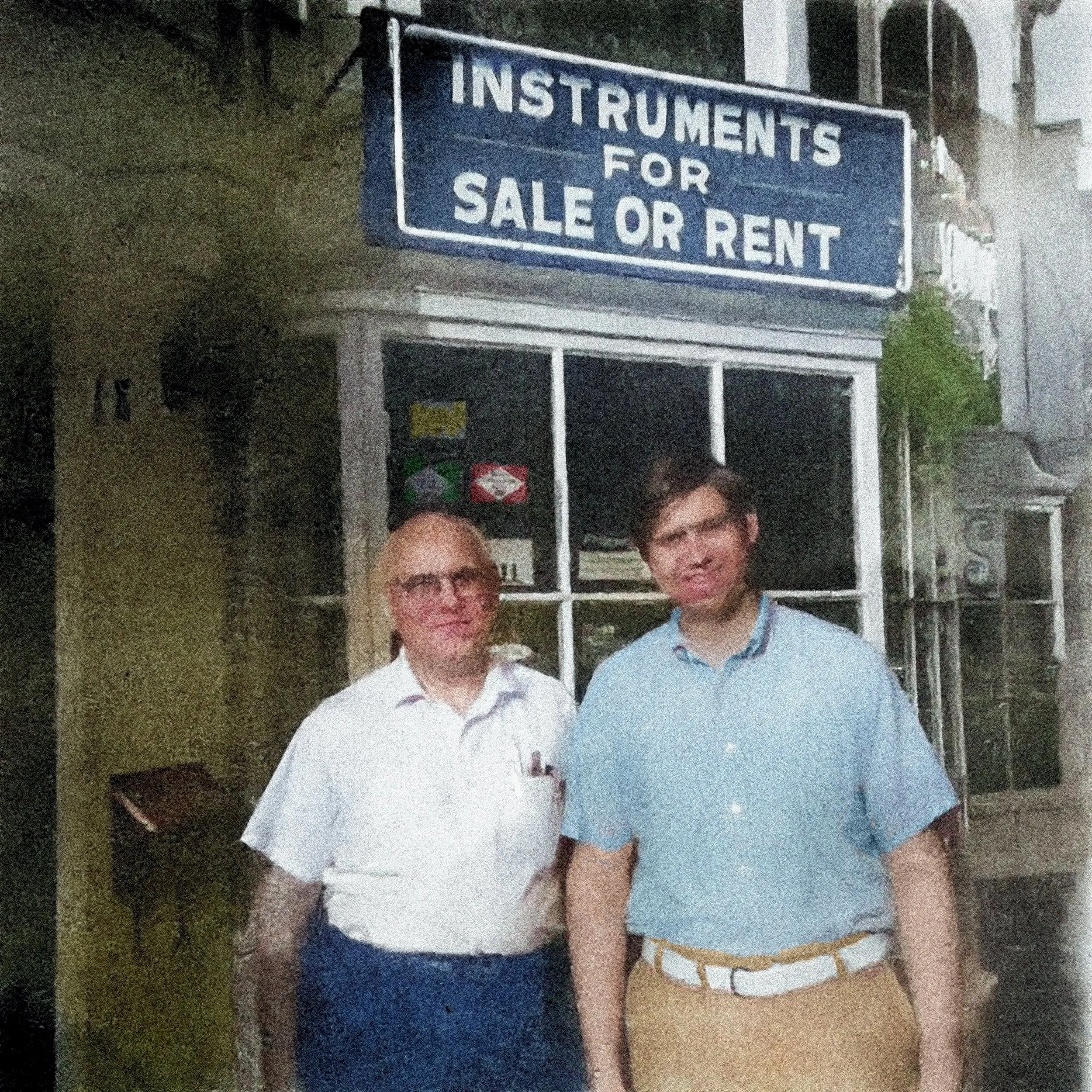 Mr. Schroeder and Frank Andrews at 18 West Liberty