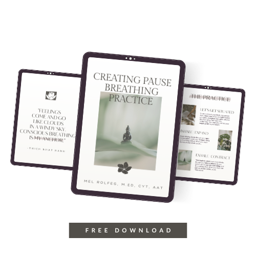 Creating Pause breathing practice PDF preview for nervous system regulation