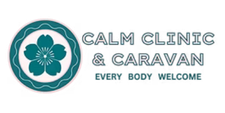 Calm Clinic and Caravan logo, community-based acupuncture business for nervous system and wellness care