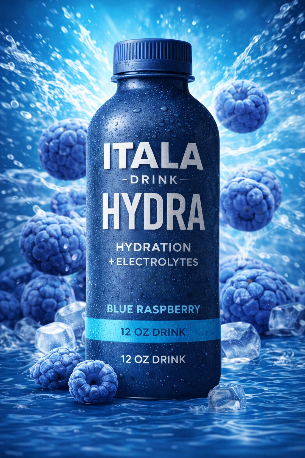 ITALA DRINK™ HYDRA — Blue Raspberry Hydration + Electrolytes | 12 fl oz