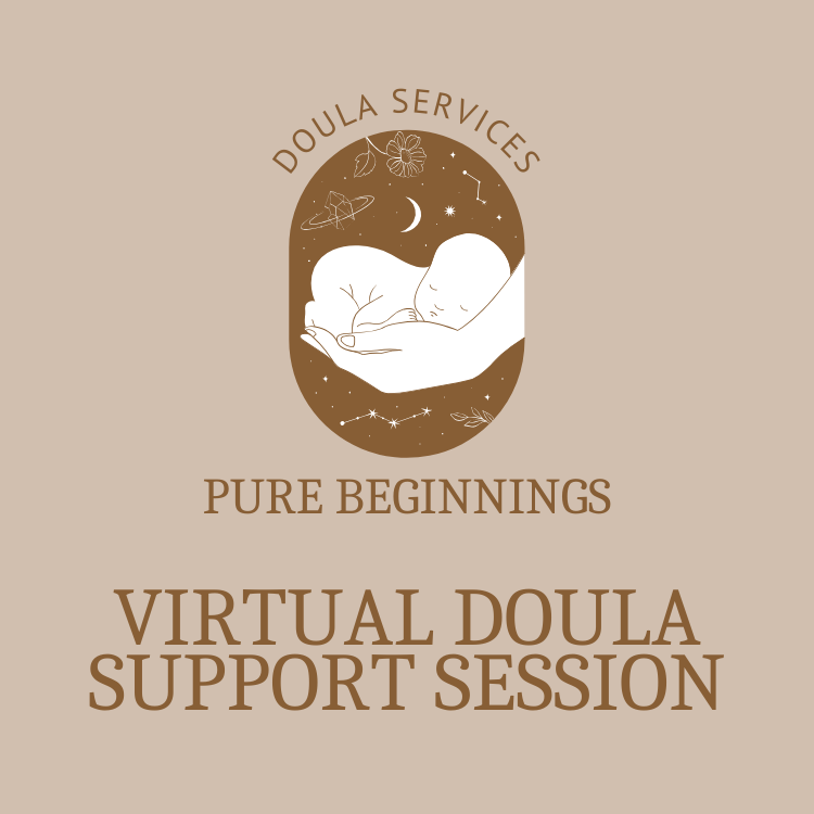 Schedule a virtual doula support session during your pregnancy or after baby arrives