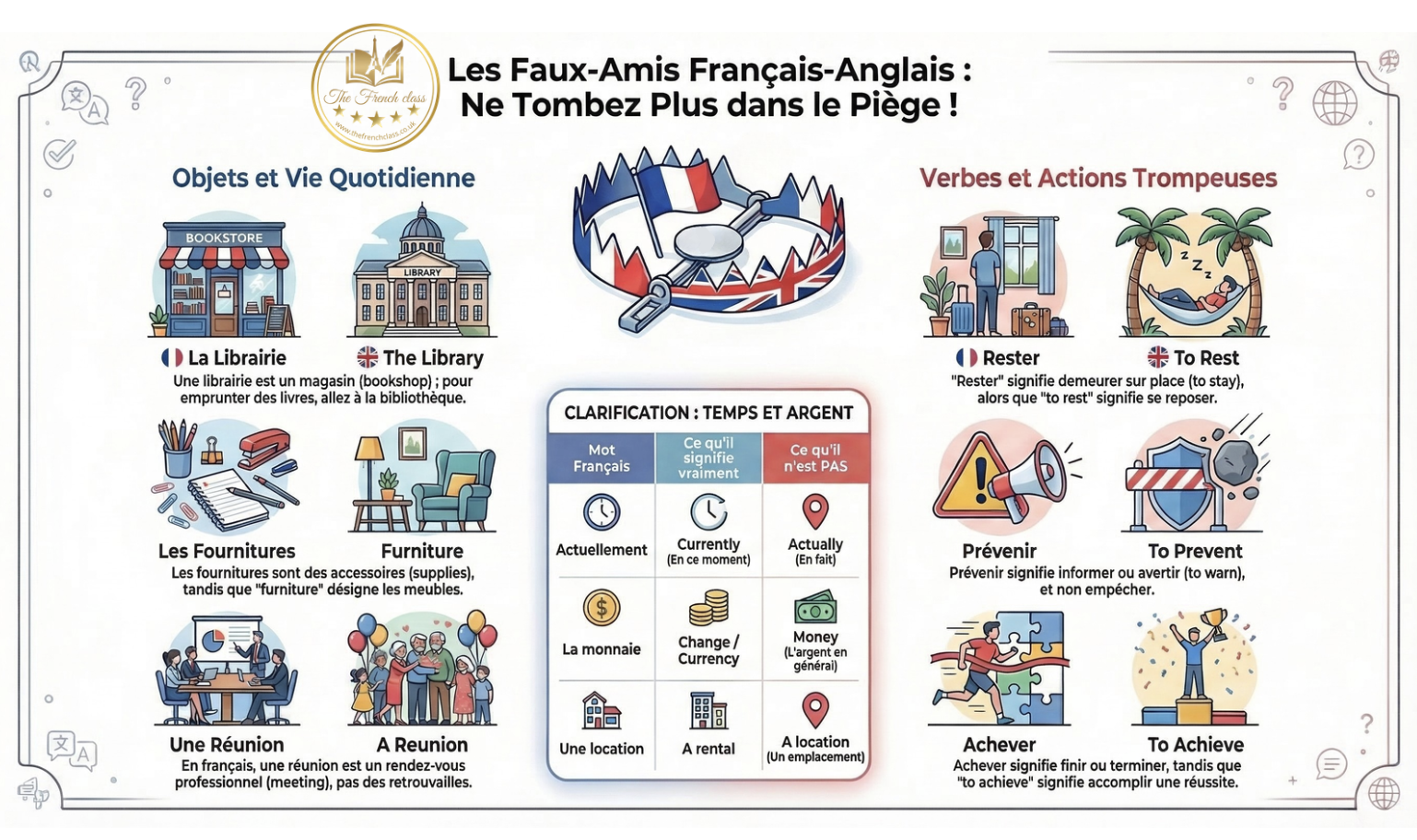 French-English False Friends: The Words That Trick Everyone