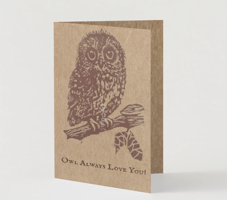 Saw-whet Owl Love Card