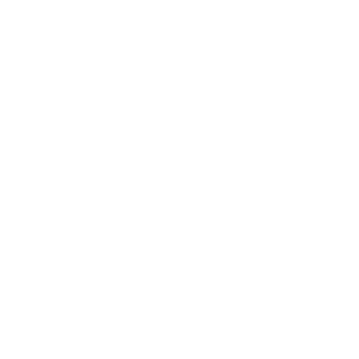 White outline of a house with a chimney and four-pane window on a black background.