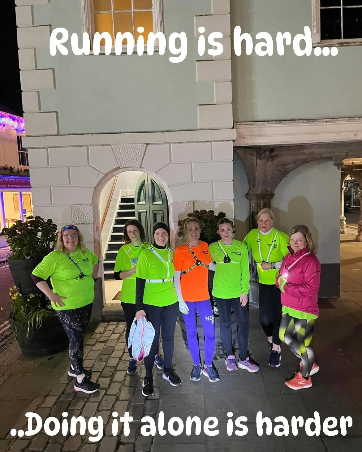 One thing we&rsquo;ve learned from years of community running:

Most people don&rsquo;t quit because running is too hard.

They quit because they think they&rsquo;re the *only one* finding it hard.

They&rsquo;re not.

Every runner you see has had th