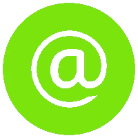 Green circular icon with an '@' symbol in the center.