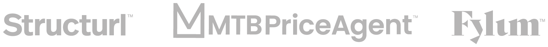 Black and gray logos of Countist App users, including Structurl, MTBPriceAgent, and Fylum Agency on a black background.