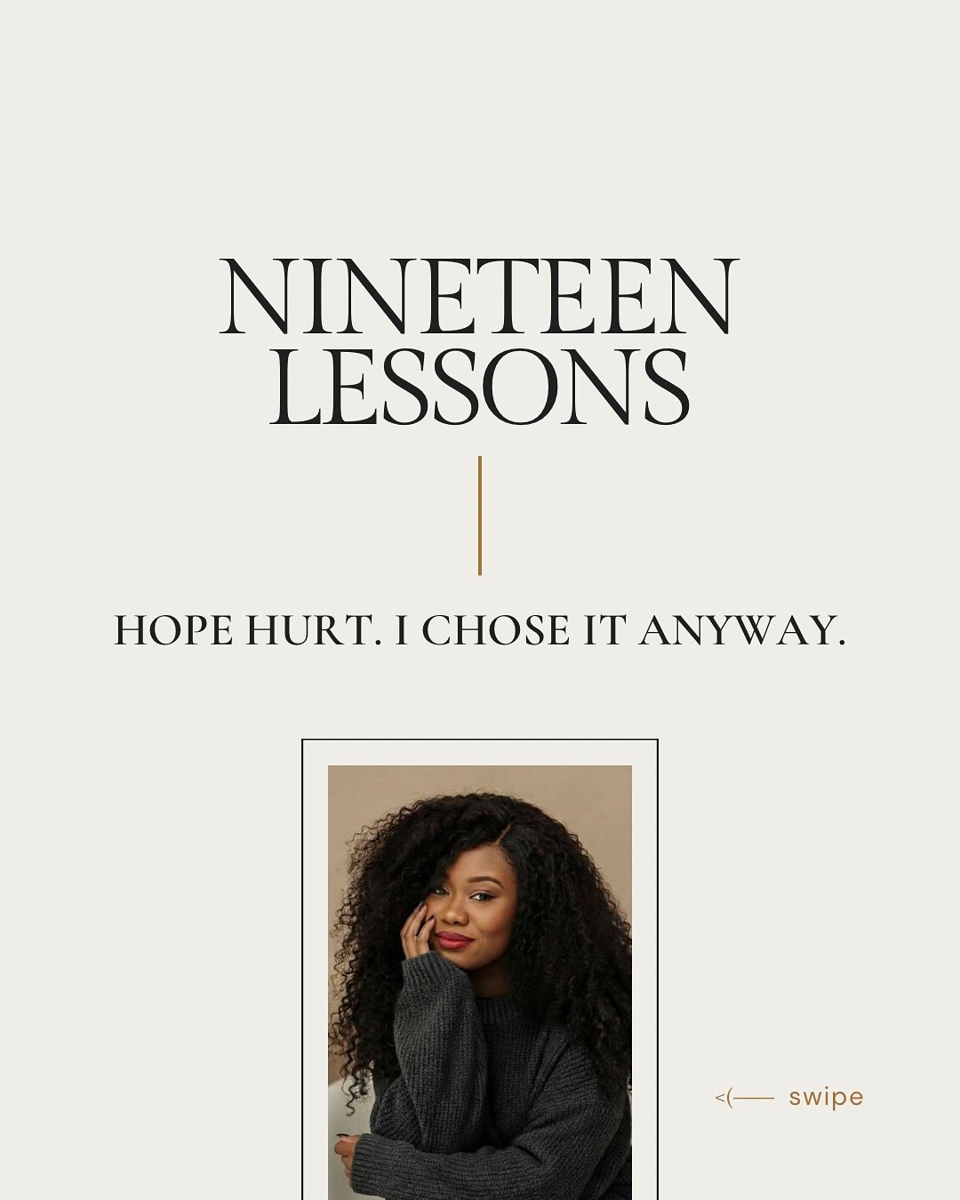 Not all hope feels brave.
Sometimes it feels inconvenient and costly.

If you&rsquo;re still showing up, you&rsquo;re in good company.

&mdash;
I&rsquo;m curious to know which lesson felt the closest to home? Which one made you want to throw your sho