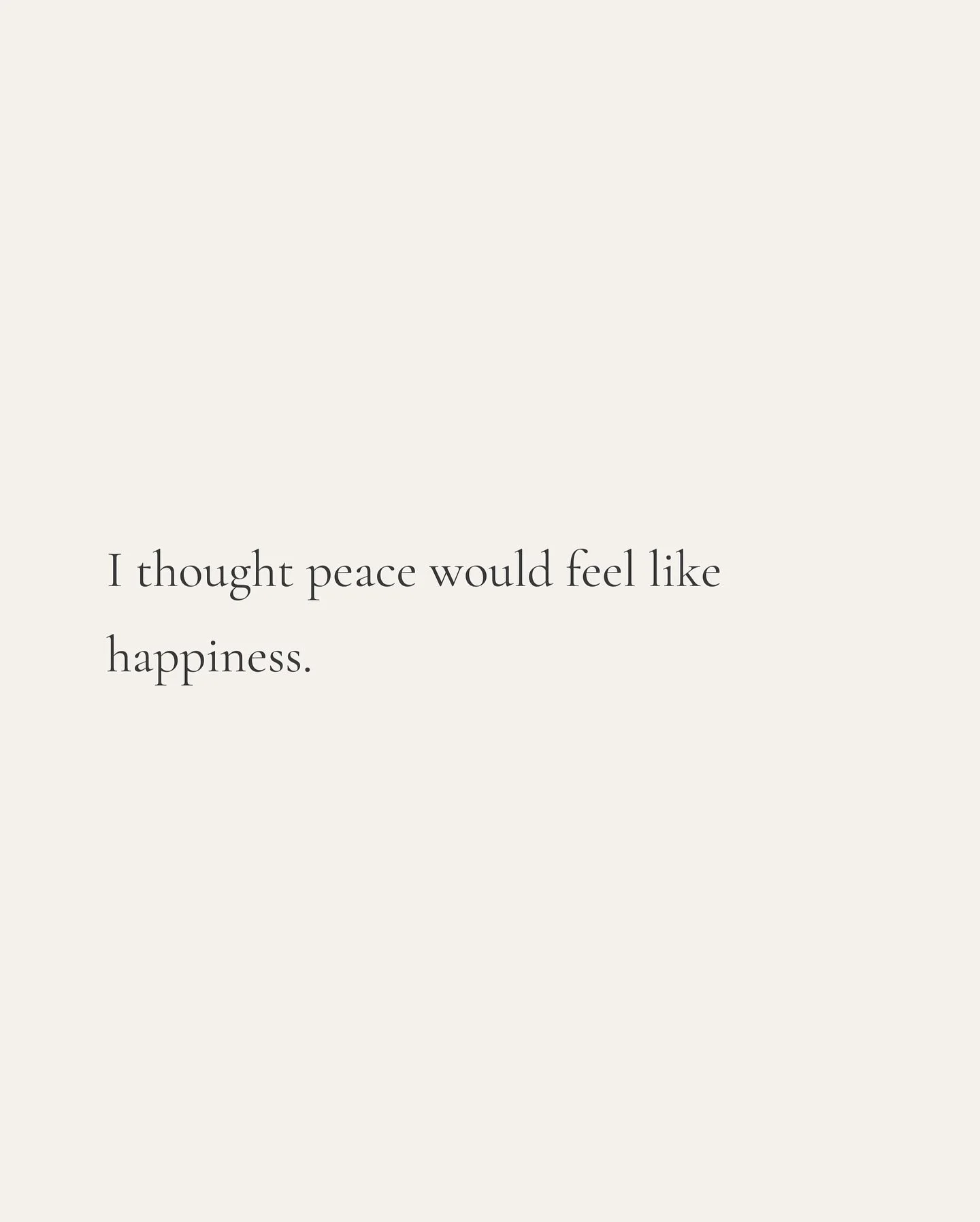 Peace didn&rsquo;t arrive the way I thought it would.

It came with silence and space.
It arrived with relationships that didn&rsquo;t follow me into this season.

And for a while, that felt like another loss&hellip;
Something else to grieve on top o