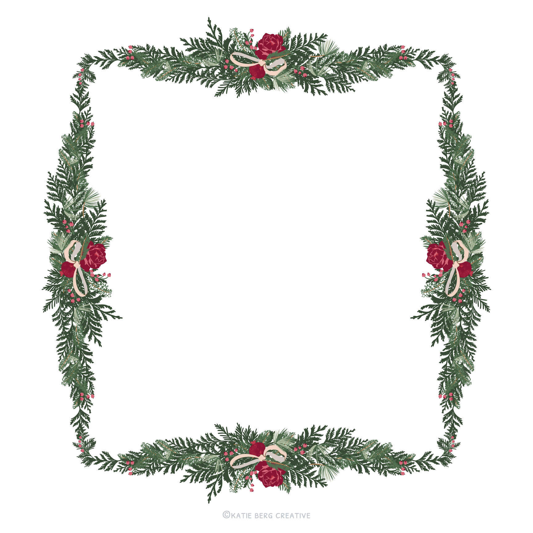 Evergreen Garland Straight