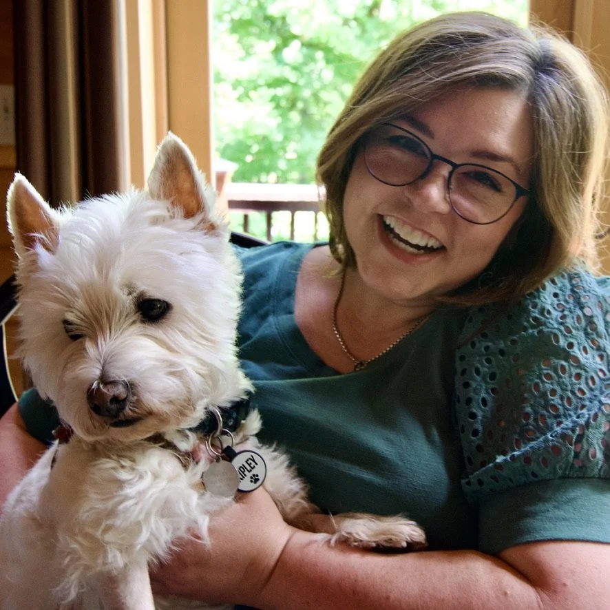 Katie Berg with her Westie puppy Ripley