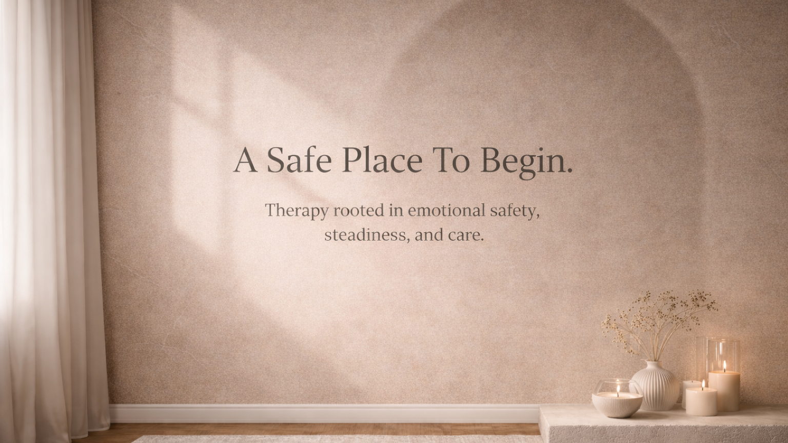 Warm doorway with soft light symbolizing a safe beginning to therapy at InnSight Therapy Ontario