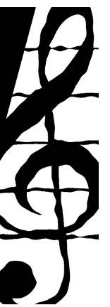 Abstract black and white design with curved, intertwined lines and shapes.