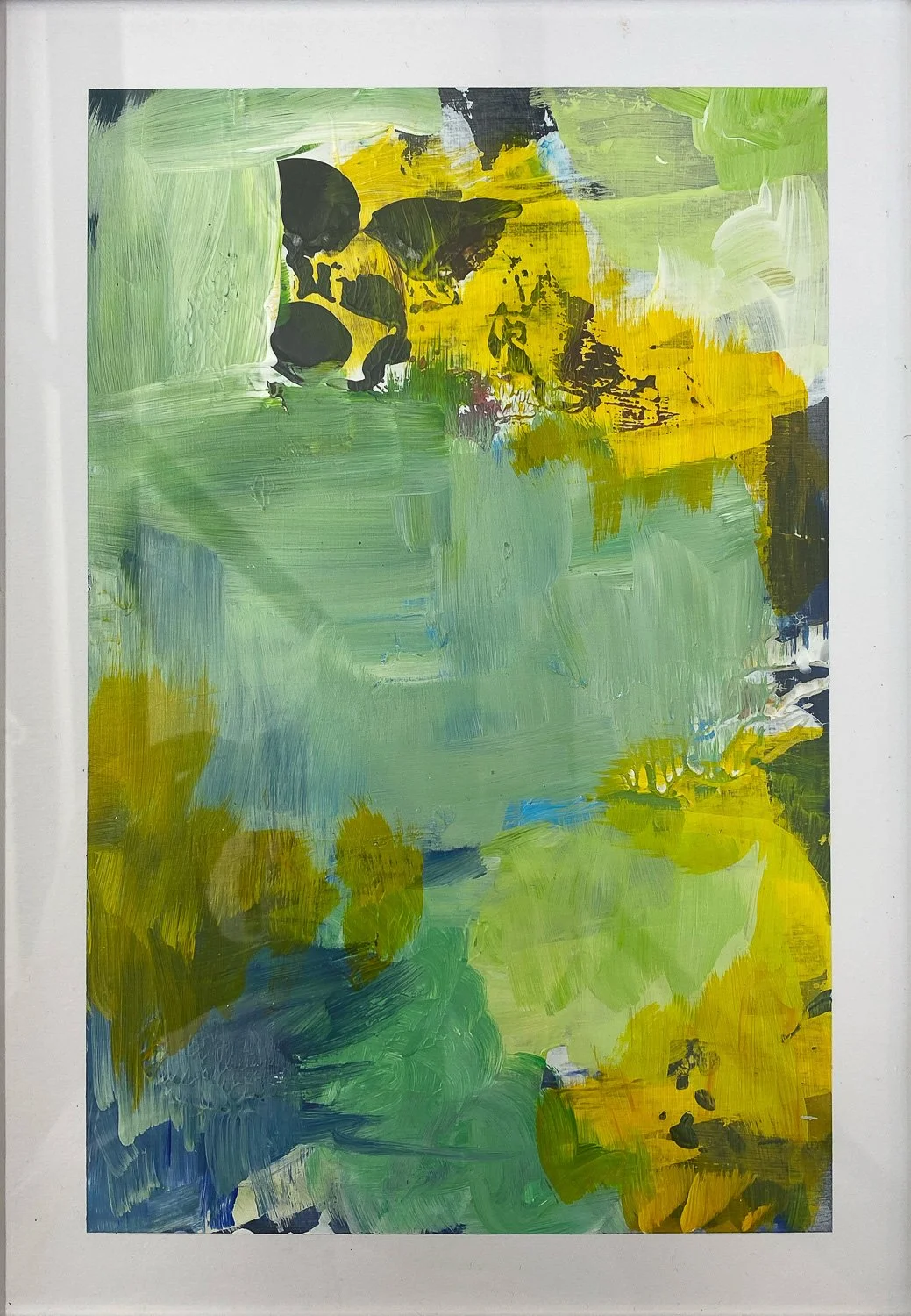 Pea fritters and meatballs | Acrylic on paper | 297mm x 210mm (A4)