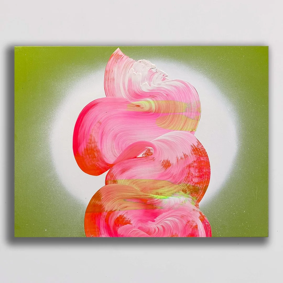 Just like magic | Acrylic, spray paint and collage on board | 450mm x 600mm