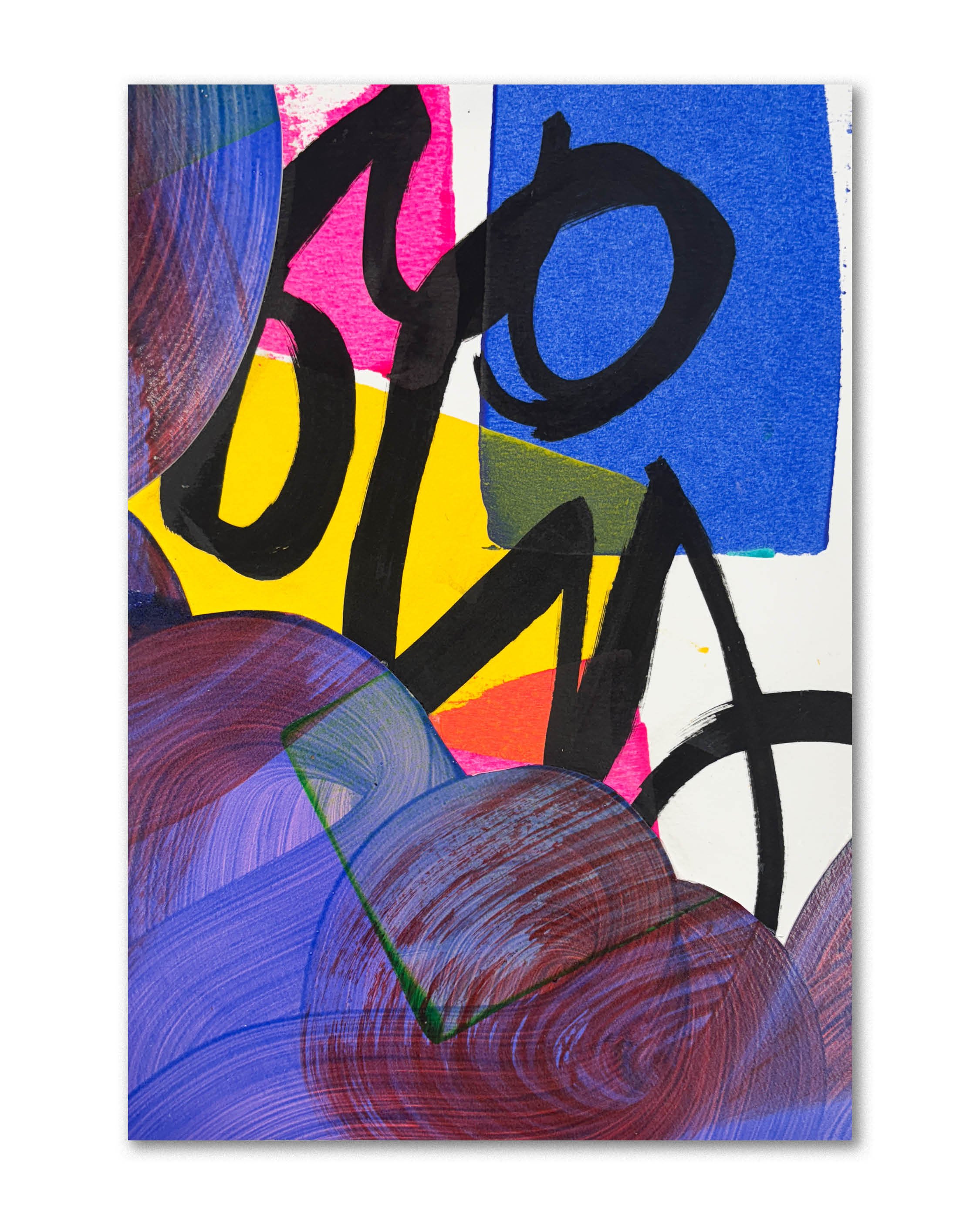 Dreaming of nothing | Acrylic and collage on board | 290mm x 200mm