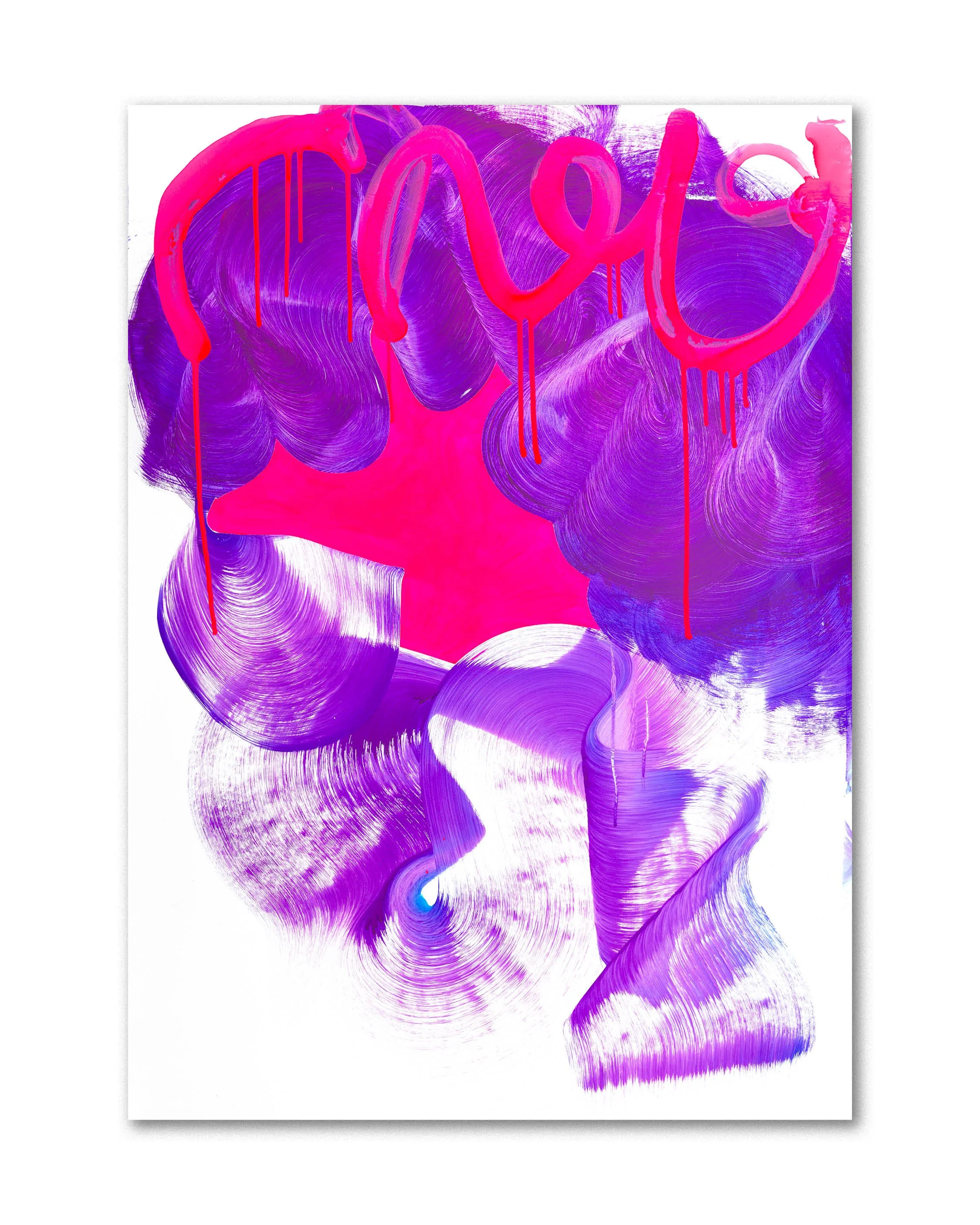 Loudmouth magic | Acrylic on paper | 880mm x 620mm | Finalist, Kumeu Art Awards 2025