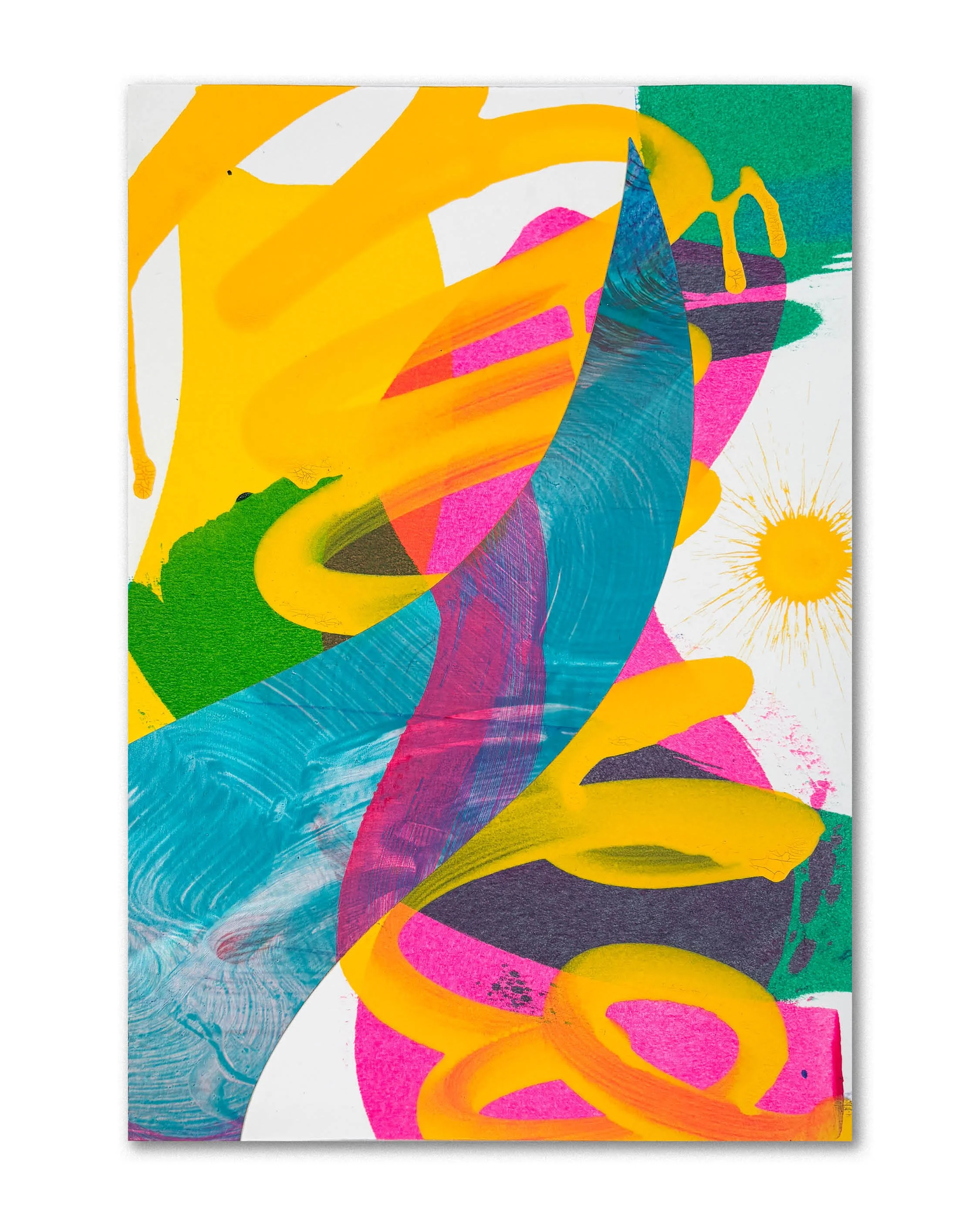 Fact, fiction and false memories | Acrylic and collage on board | 290mm x 200mm