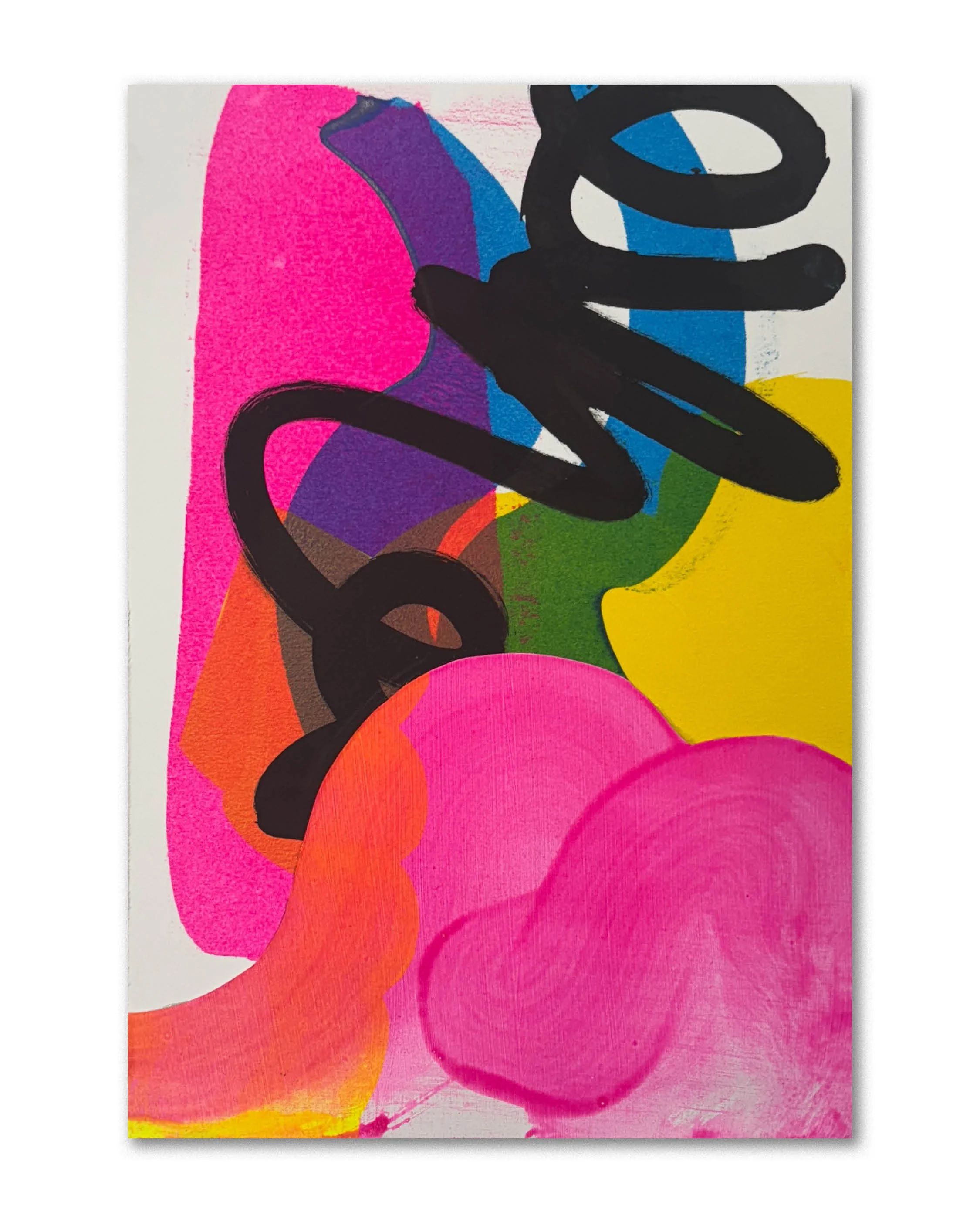 Make it loud | Acrylic and collage on board | 290mm x 200mm