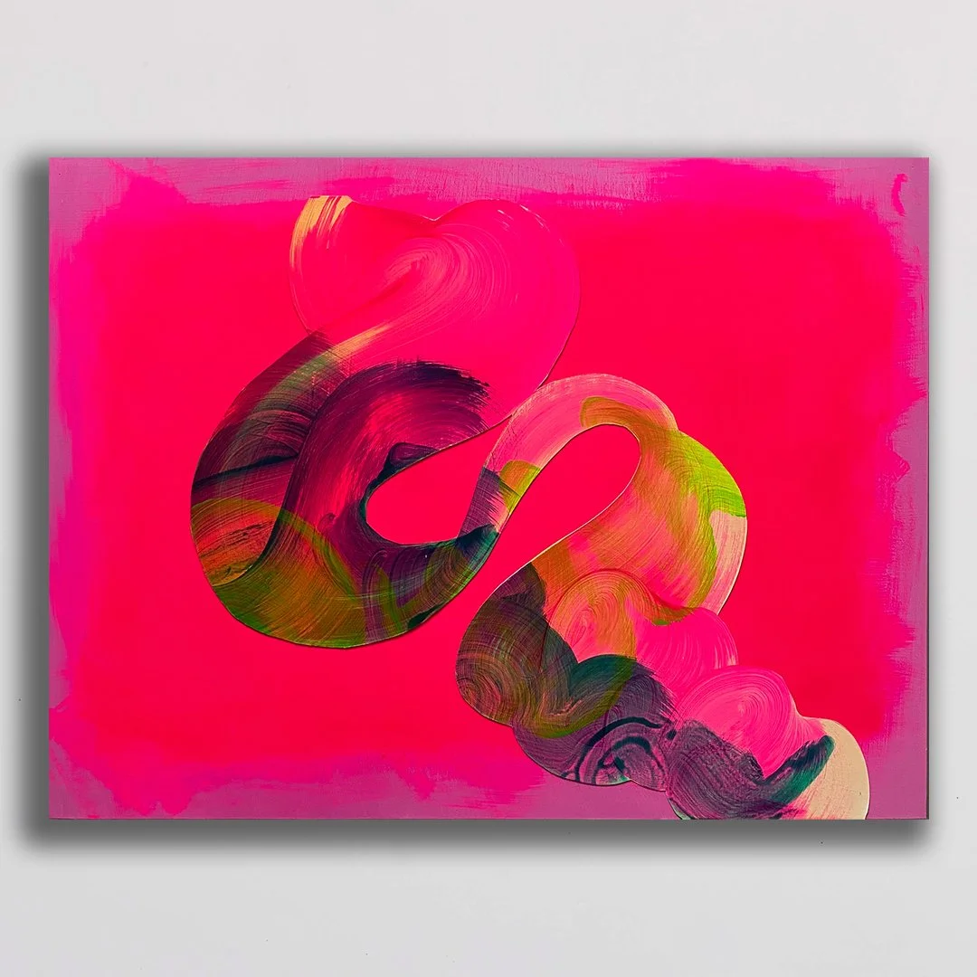 You looked like me on Sunday | Acrylicand collage on board | 450mm x 600mm