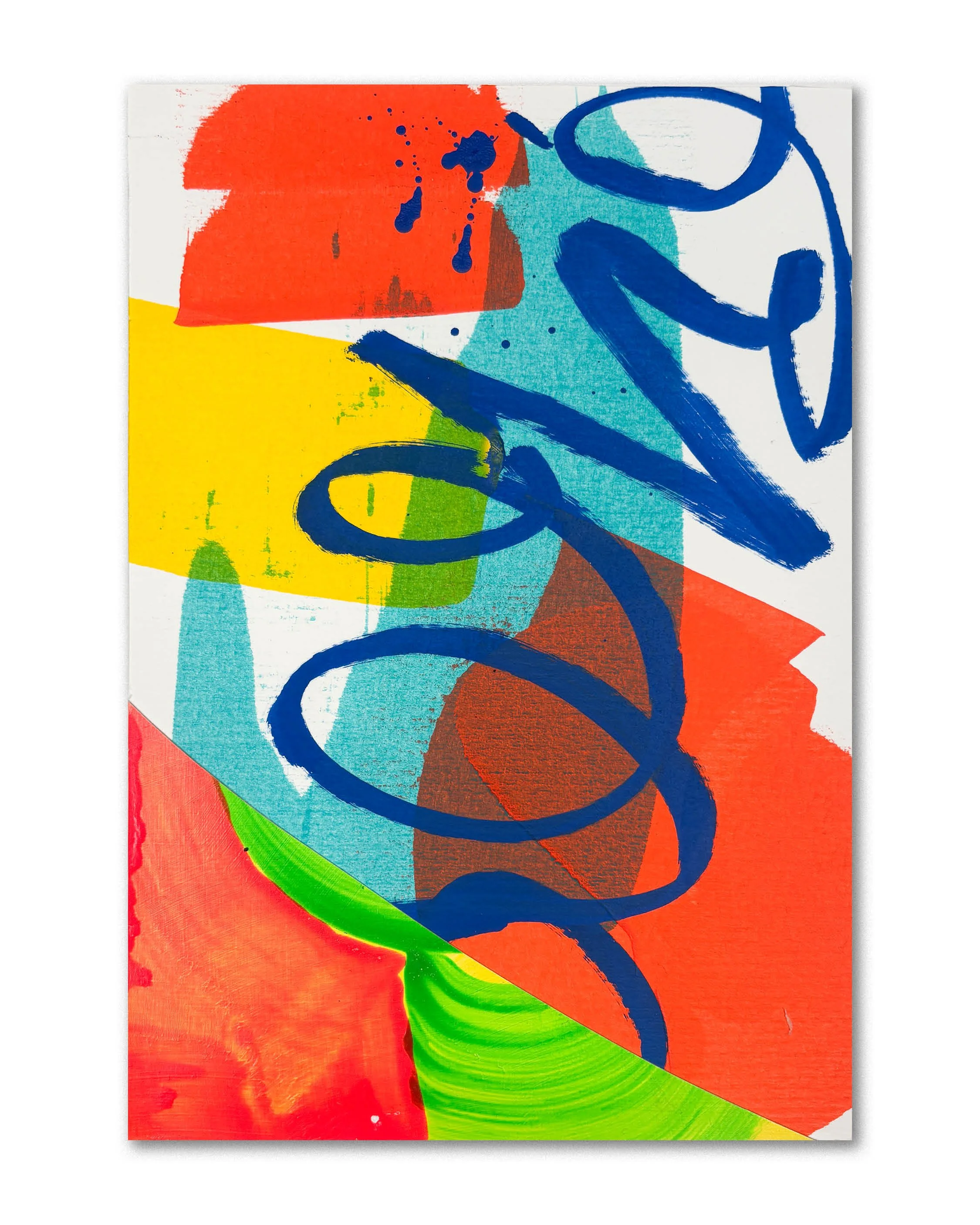 Reckless optimism | Acrylic and collage on board | 290mm x 200mm