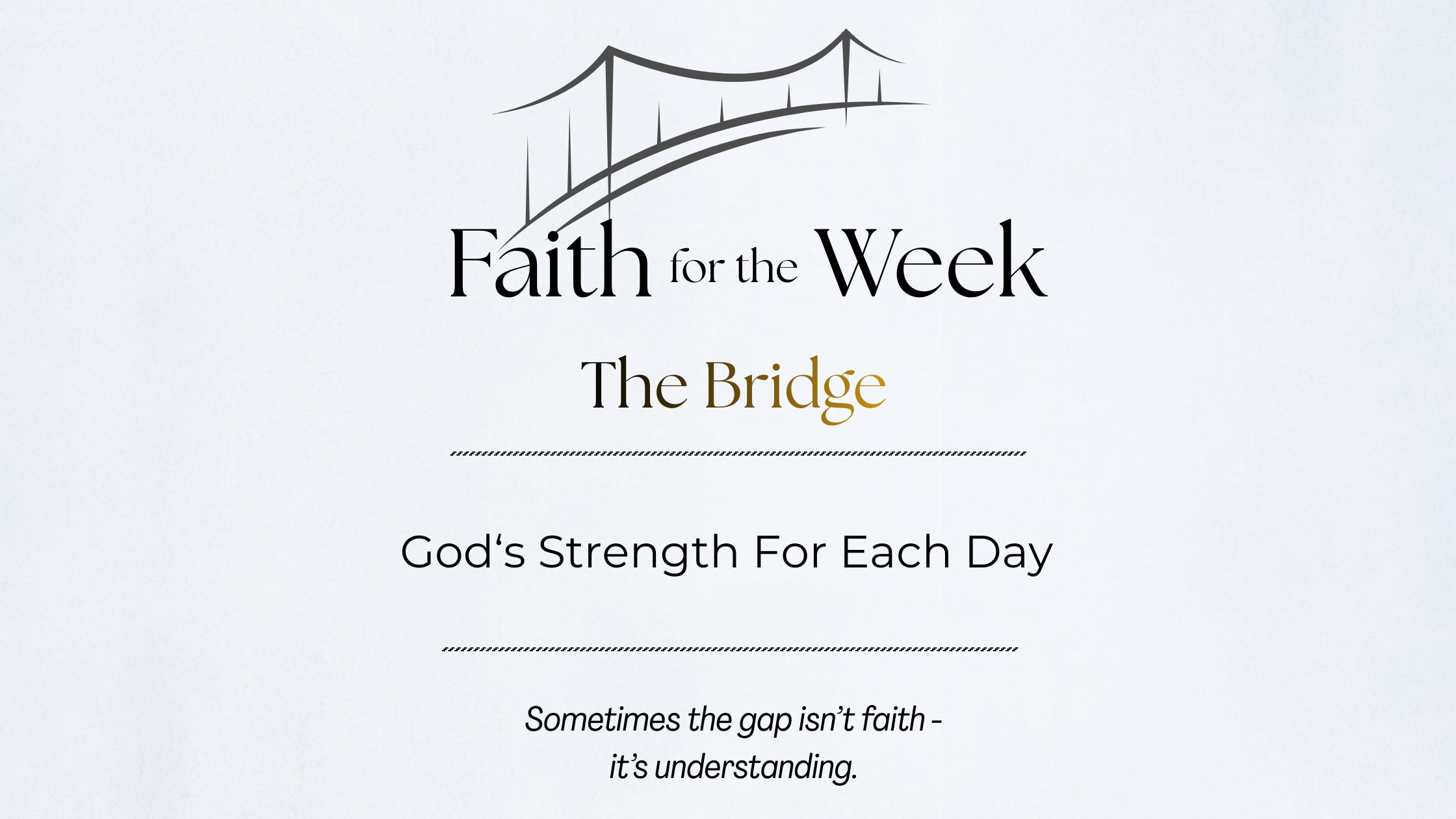 God’s Strength for Each Day