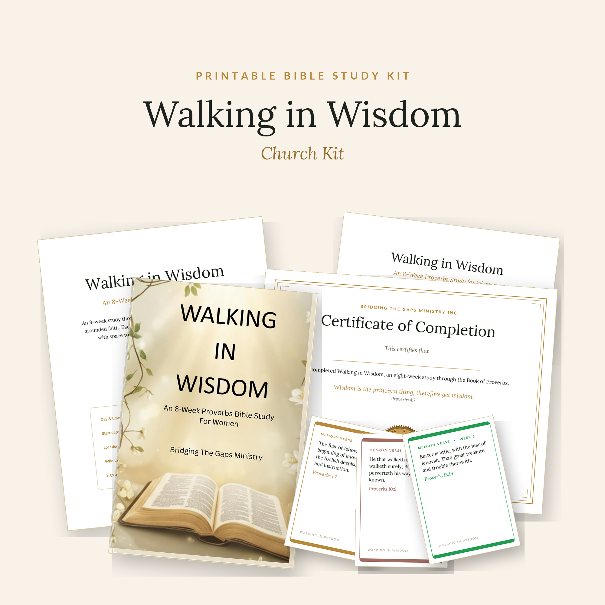 Walking in Wisdom Church Study Kit