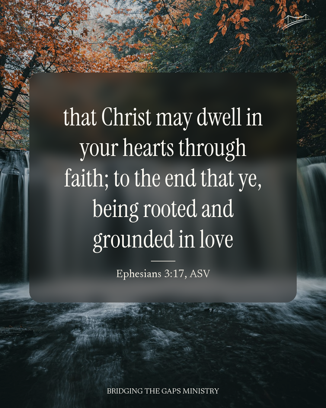 Ephesians 3:17 rooted and grounded in love scripture graphic