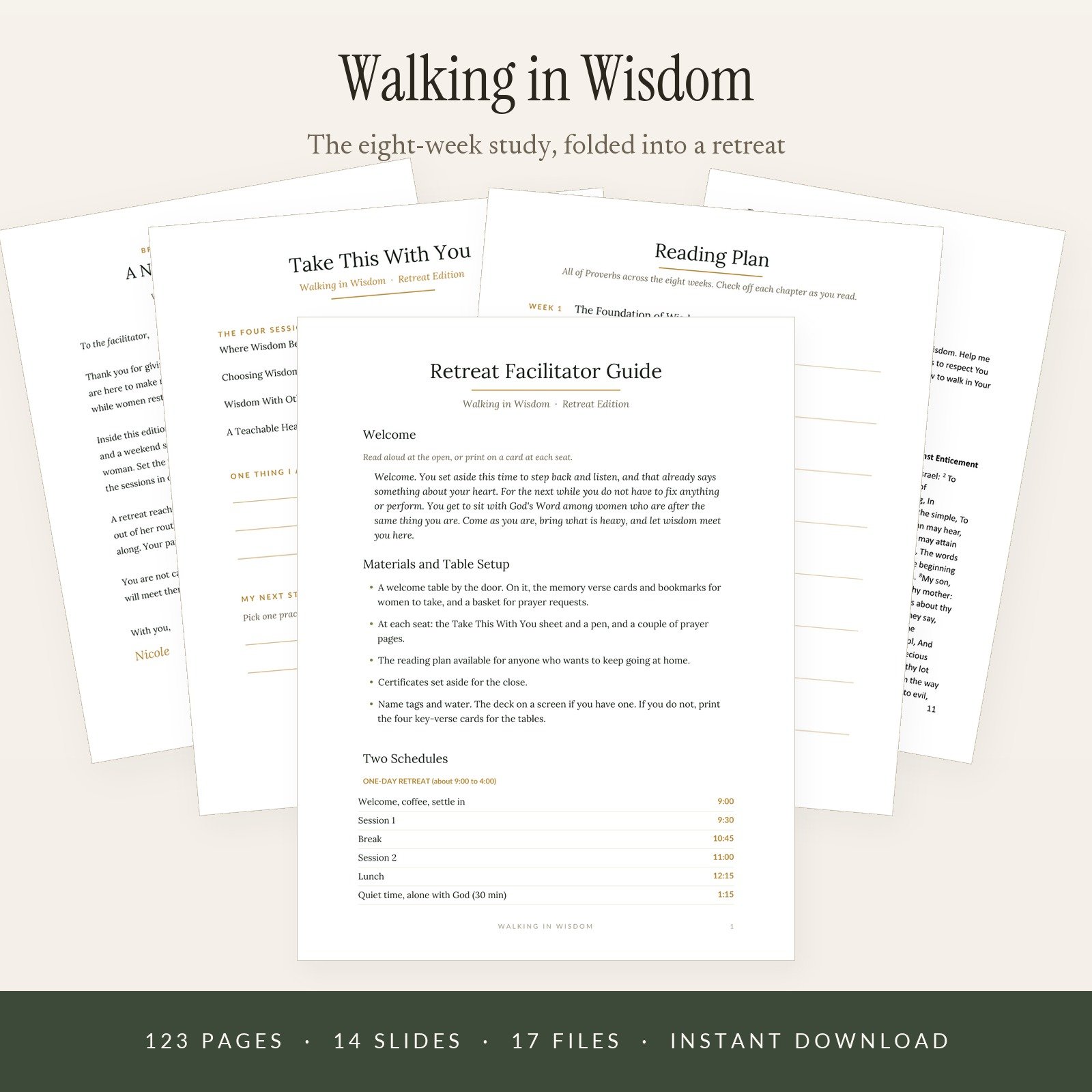 Walking in Wisdom Retreat Study Kit