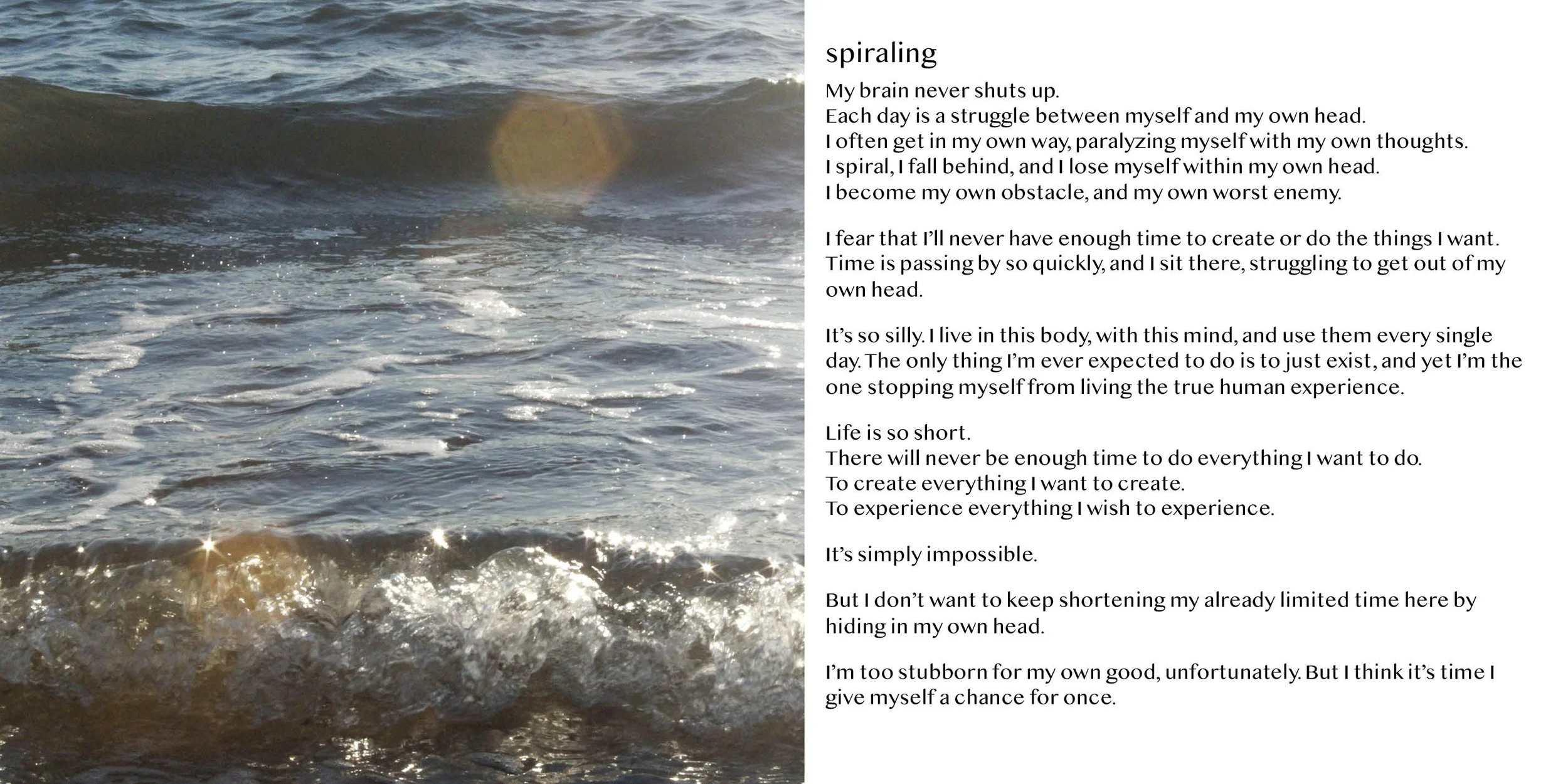 Nouran Badawy | beauty in the mundane EP CD Booklet: Page 4-5 | 2025 | InDesign | 4.75" x 4.75"