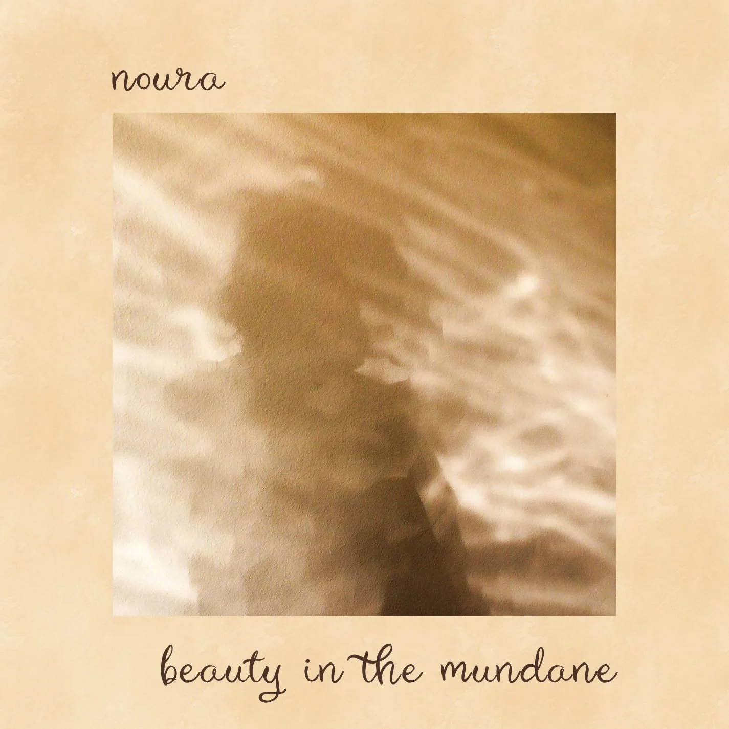 Nouran Badawy | beauty in the mundane EP CD Booklet: Cover page | 2025 | InDesign | 4.75" x 4.75"