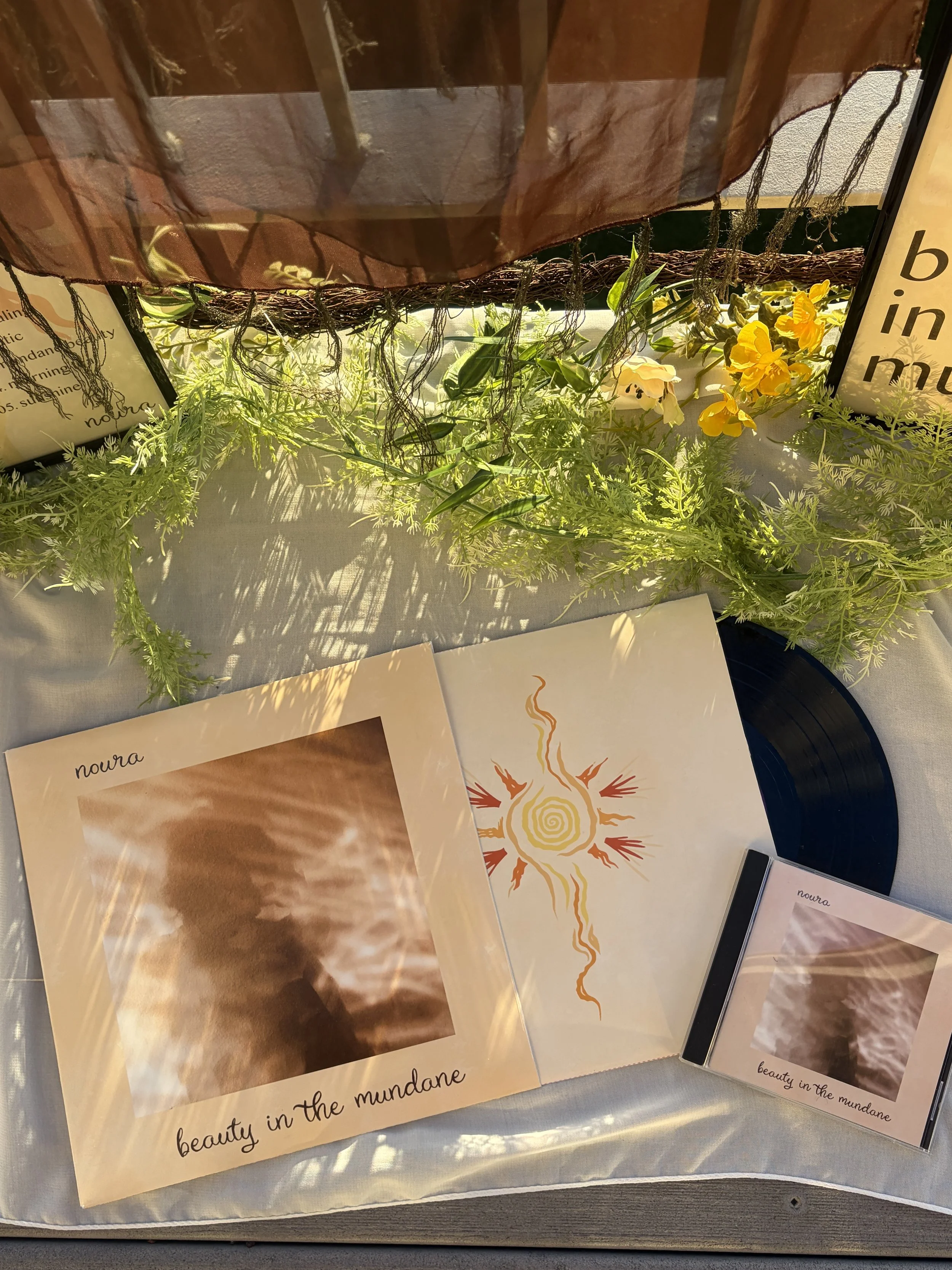 beauty in the mundane EP vinyl jacket, inner vinyl sleeve, and CD booklet

Vinyl Jacket
10" x 10" printed on luster paper

Inner Vinyl Sleeve
10" x 10" printed on luster paper

16 page CD Booklet
4.75" 4.75" printed on luster paper