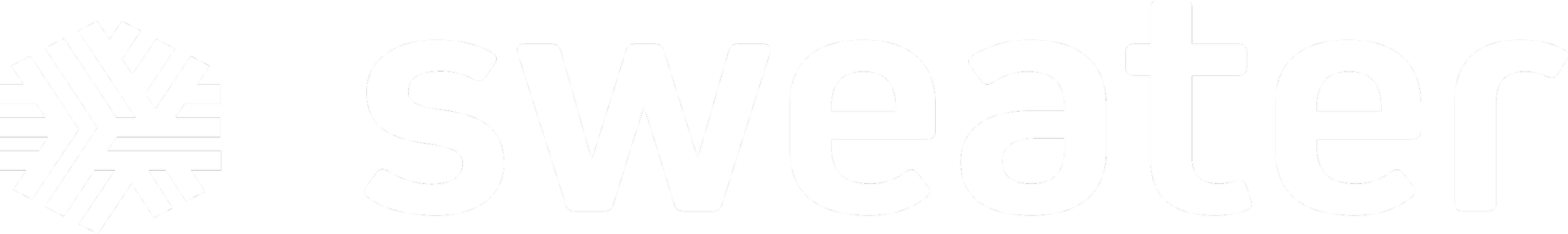 Frozen yogurt shop logo with snowflake icon and the word 'swetec' in bold white letters on a black background