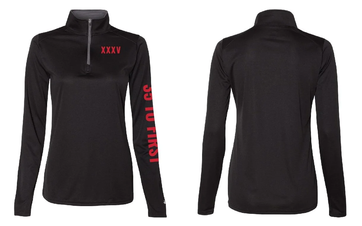 35 to First Women’s B-Core Quarter-Zip Pullover - Black