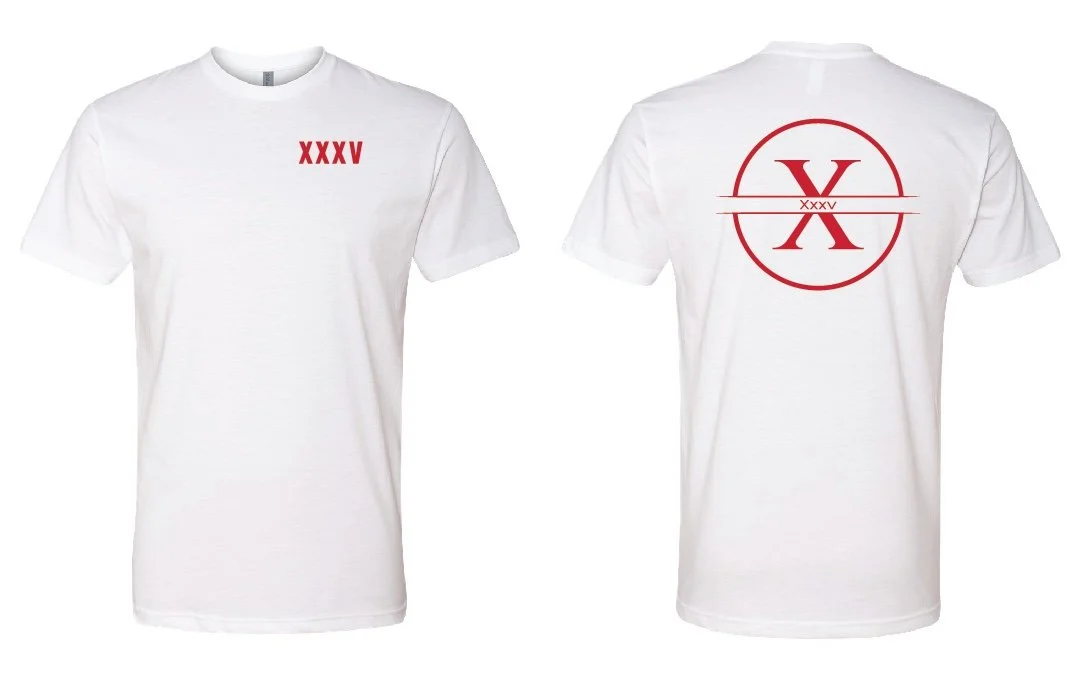 35 to First Unisex CVC T-Shirt - White