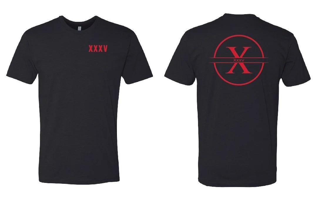 35 to First Unisex CVC T-Shirt - Black