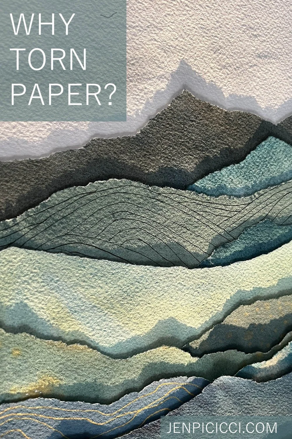 The Unique Inspo of the Layered Landscape: Why I Work with the Raw Texture of Torn Paper
