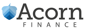 Acorn Finance logo with a blue shield icon and black text