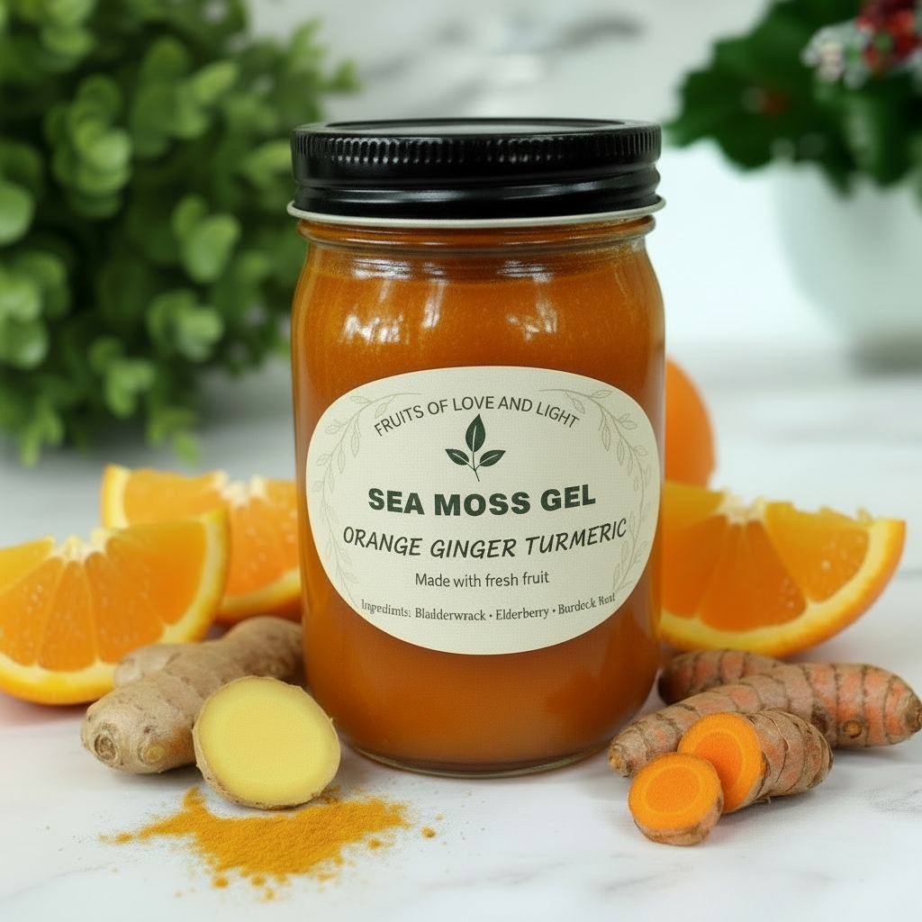 Orange Ginger Turmeric Sea Moss Gel
