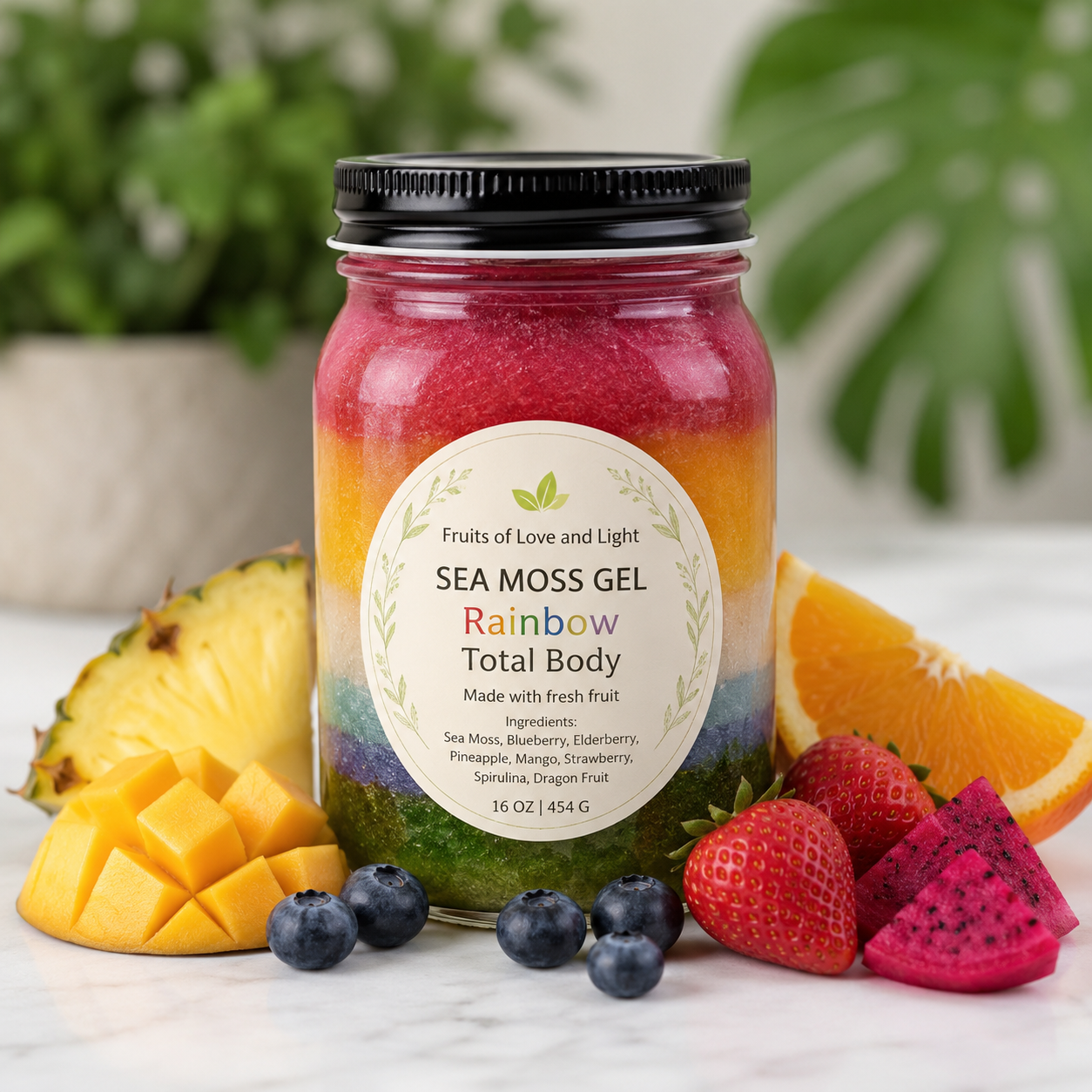 Rainbow Total Body Sea Moss Gel