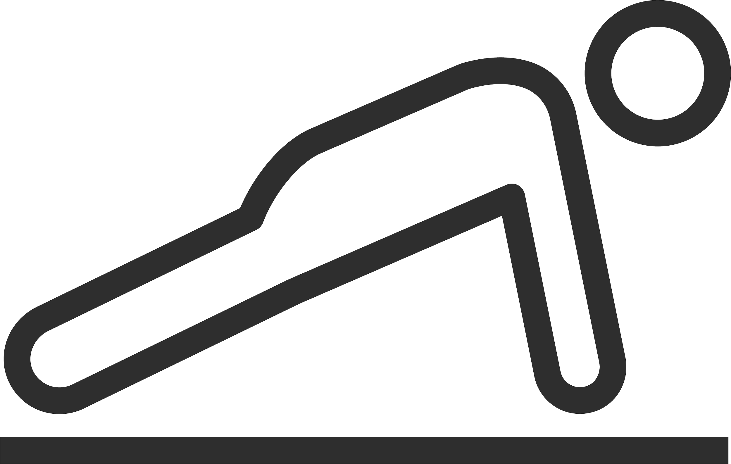Black and white icon of a person in the plank position.